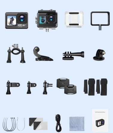 Екшн камера V8 Full HD 4K Wi-Fi з пультом дистанційного керування і водонепроникним боксом Вінниця