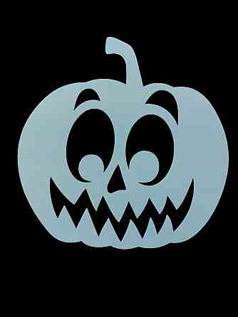 Трафарет на Хэллоуин Тыква для праздника 20 на 16 см серый Киев