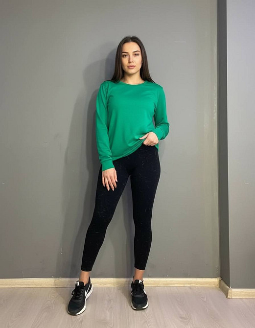 Лосини жіночі LADY HUREM 18160 мармурові пуш-ап широкий пояс утягуючі чорні, чорний, S-M Київ - фото 18