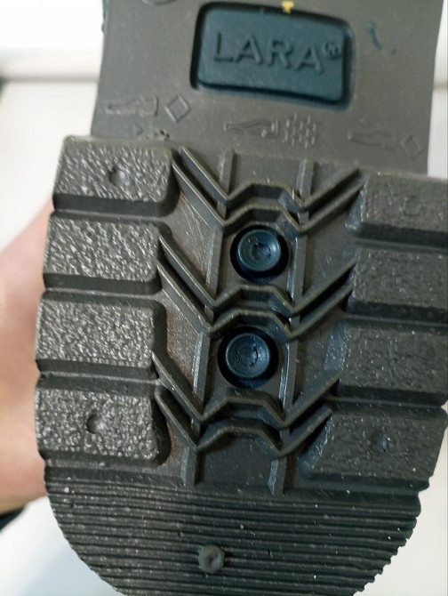 Чоботи гумові жіночі ПВХ сіро-синього кольору Київ - фото 5