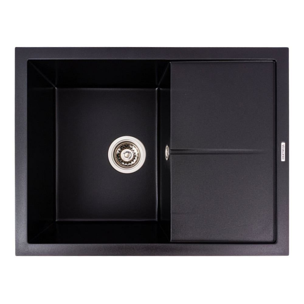 VALESO Гранітна мийка VALESO CRIPTA 6550 матова Чорна Коломия - фото 9