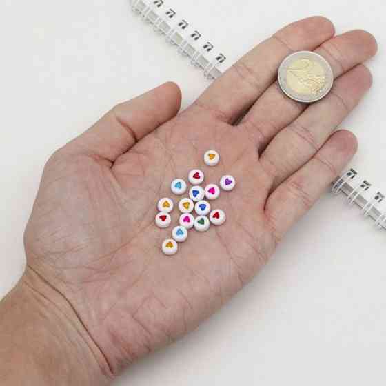 Декоративні намистинки для творчості Серця Dom Busin УТ100031343 в упаковці 170 шт Вінниця