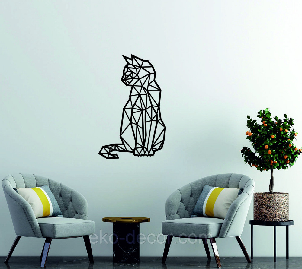 Декоративное настенное Панно «Кот» Декор на стену Киев - изображение 4