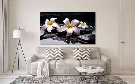 Картина холст в гостиную / спальню Плюмерія    MLP_97 50x100 см Киев