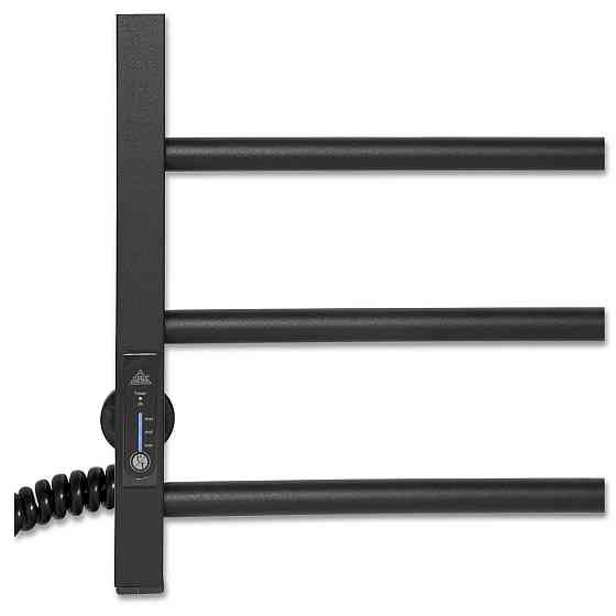 Електрична рушникосушарка Laris Зебра Альфа ЧФЧ10 500Х900 Е чорна, ліве підключення Київ