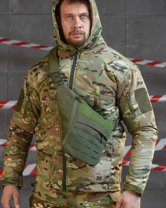 Нагрудна тактична сумка під одяг ОЛІВА ВТ4735 Одеса - фото 2