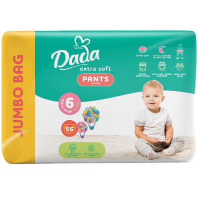 Підгузки Dada Extra Soft 6 XL (15+ кг) 56 шт (4820174980801) Вінниця - фото 1