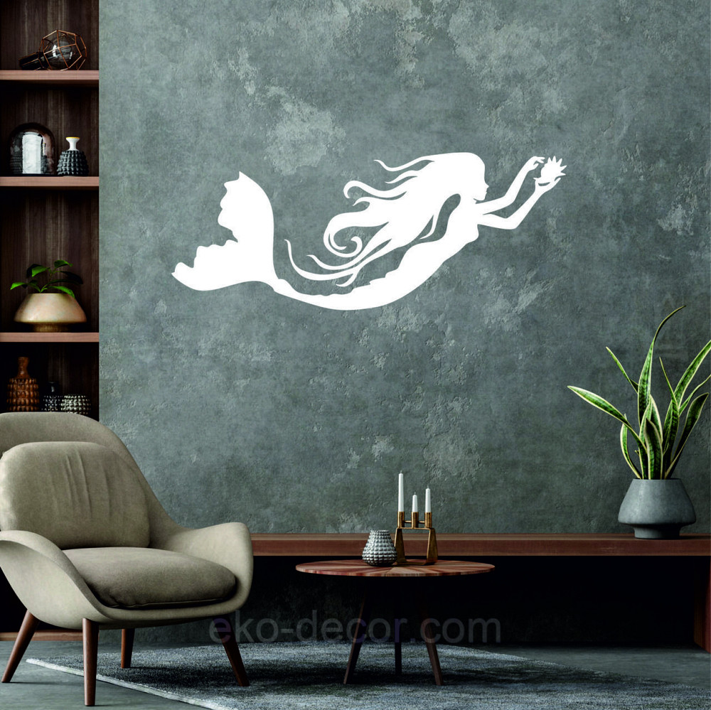 Декоративне настінне 3D Панно «Русалонька» Декор на стіну з об'ємом Київ - фото 8