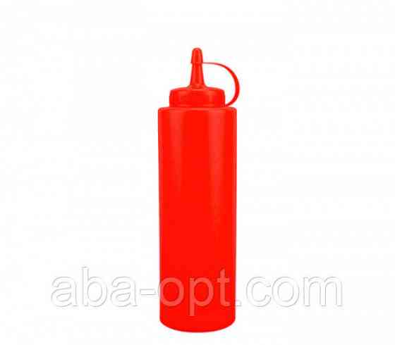 Диспенсер пластиковий для соусів і сиропів V 1 л Червоний (шт). Одеса