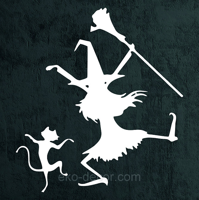 Декоративное настенное Панно «Ведьма», Декор на стену 70*63 см., Белый Киев - изображение 7