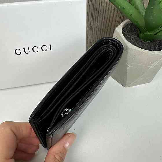 Чоловічий шкіряний гаманець портмоне Gucci люкс якість у коробці ( 29334 ) Харьков