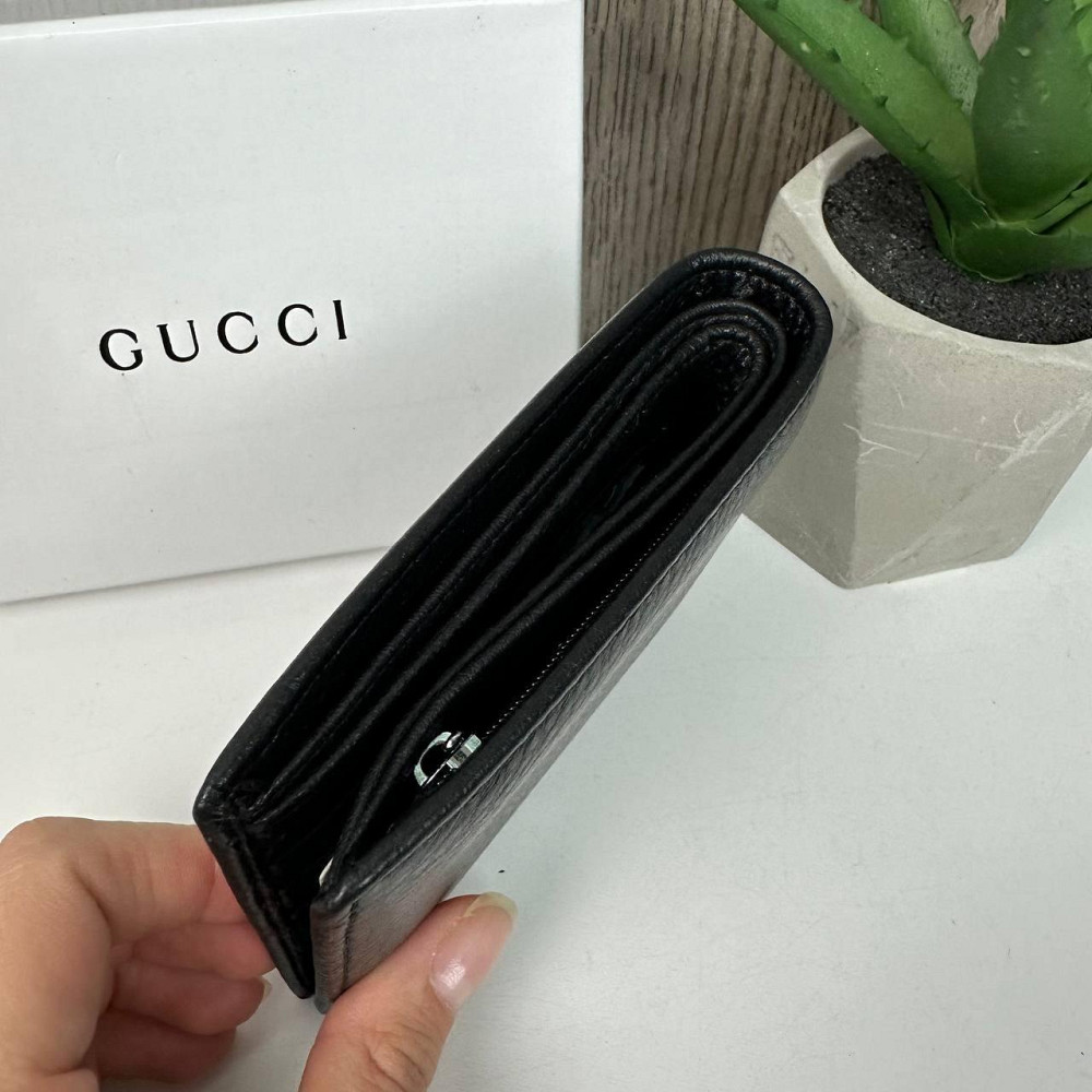 Чоловічий шкіряний гаманець портмоне Gucci люкс якість у коробці ( 29334 ) Харьков - изображение 2