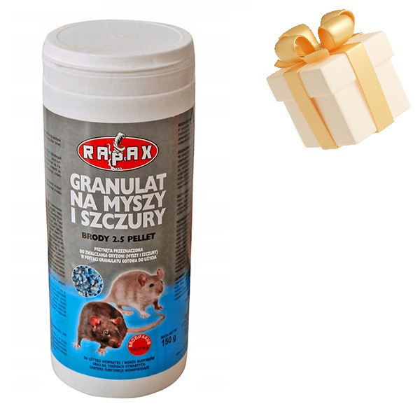 Гранулы мумифицирующие для крыс и мышей Rapax, 150 г Днепр - изображение 1