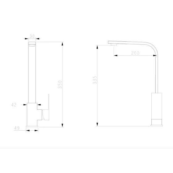 Смеситель для кухни WEZER PRO4-02 сатин Киев