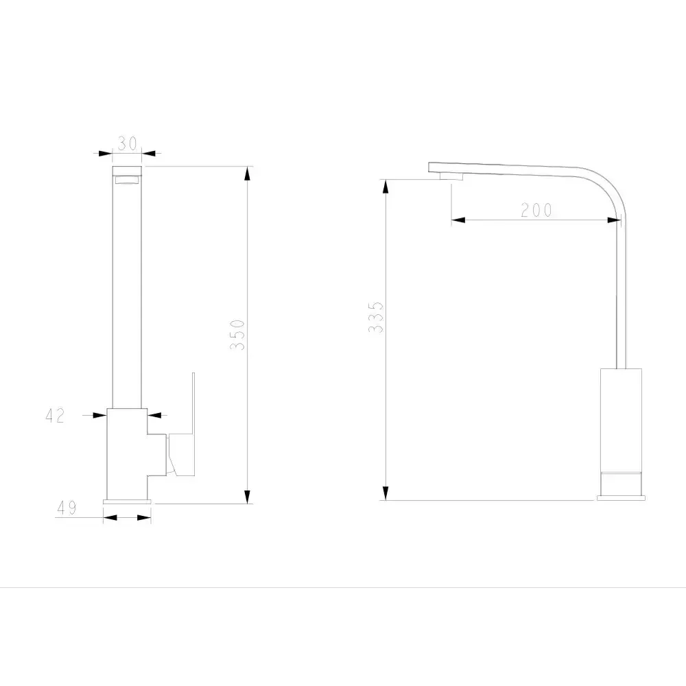 Смеситель для кухни WEZER PRO4-02 сатин Киев - изображение 4