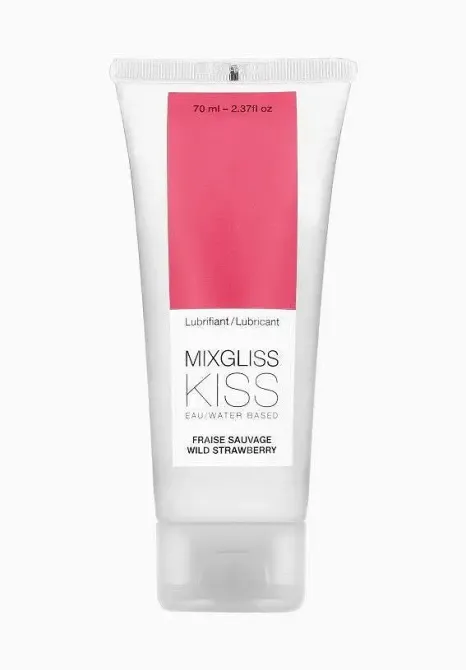 Лубрикант на водній основі MixGliss KISS Wild Strawberry (70 мл) Дика Полуничка Львів - фото 1