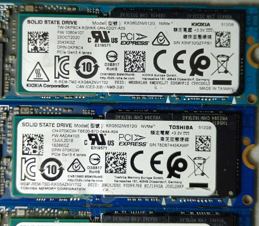 SSD диск Toshiba Knoxia 512GB M2 NVMe 2280 PCIe 3.0 X4. Харьков - изображение 1
