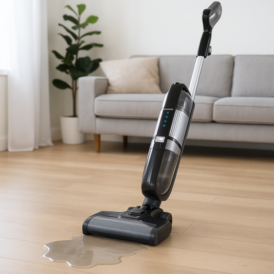 Моющий пылесос беспроводной,до 80 минут,600 Вт,LED-подсветка,Top Kitchen TK241 SBR Киев