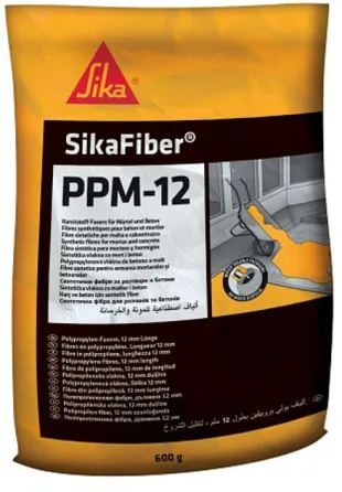 Поліпропіленова фібра 12 мм для розчину і бетону Sika Fiber PPM-12 600 г Київ