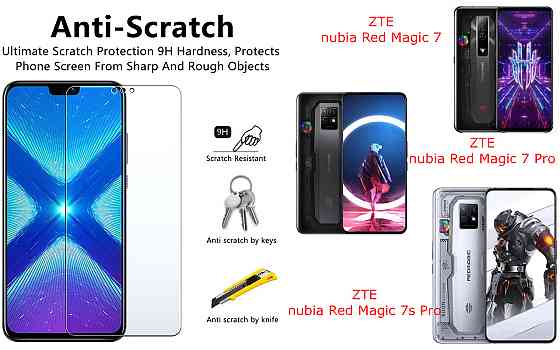 Защитное стекло NeoGlass для ZTE nubia Red Magic 7, 7 Pro, 7s Pro – ультрапрозрачное и устойчивое Киев