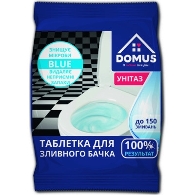 Засіб для чищення унітазу Domus Blue Таблетка для зливного бачка 50 г (4820098542000) Вінниця - фото 1