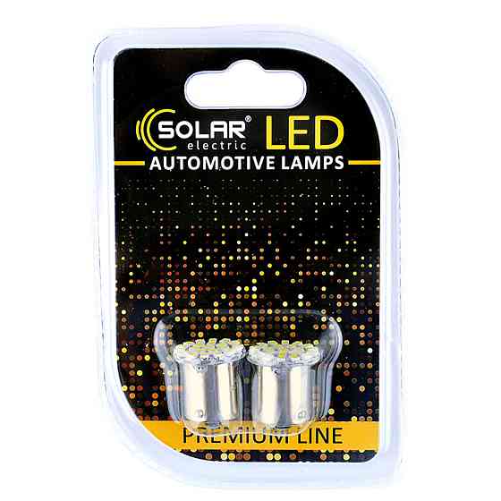 LED автолампа Solar 12V G18.5 BA15s 22SMD white, 2шт Київ