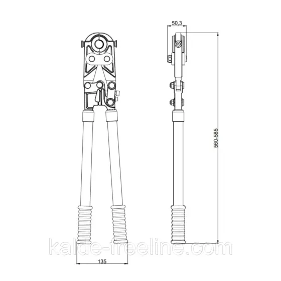 Инструмент для пресс-фитинга d16-32 ручной STD-402 Thermo Alliance Харьков