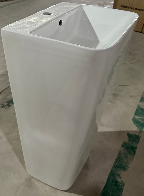 Раковина моноблок Mixxus STYLE-1101 з отвором під змішувач та переливом 440х380х830mm   ( MI6696 ) 37126 Харьков - изображение 5