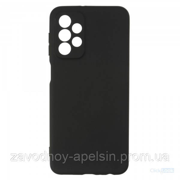 Samsung A13 A135 Чохол мікрофібра Захист камери (чорний) Одеса - фото 1