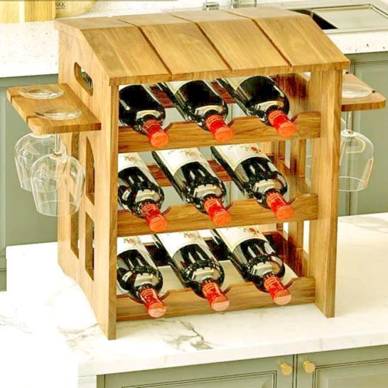 Настольная винная полка 
