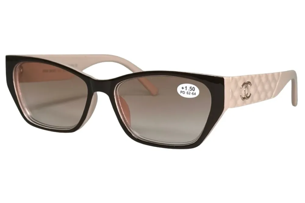 Окуляри з діоптрією 7098 С2 Беж Тоновані +3.00 Луцк - изображение 1