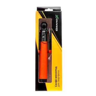 Монопод для селфі Grand-X Deluxe Click 3,5 U-крепление 180-780мм Orange (MPGDJ3CUO) Вінниця