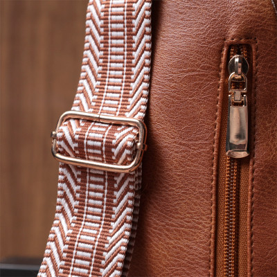 Сумка Vintage Женская с одной лямкой через плечо из экокожи Рыжая (22758) Винница - изображение 5