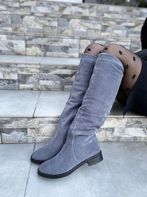 Nivelle Чоботи жіночі NIVELLE сірі замша натуральна зимові 37р. (3889) Коломыя - изображение 1