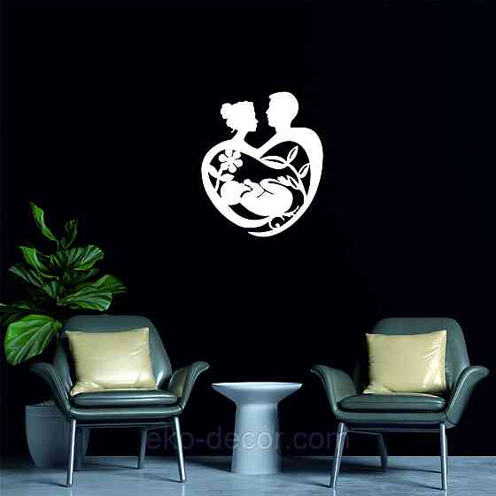 Декоративное настенное Панно «Маленькое счастье» Декор на стену 50*41 см, Белый Киев