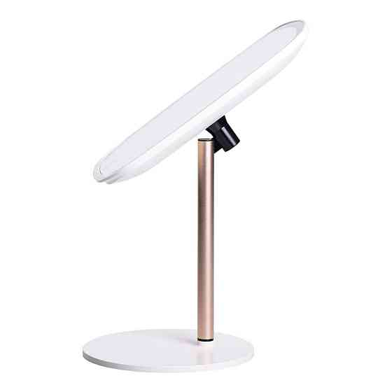 Настольное зеркало с подсветкой для макияжа белое Киев