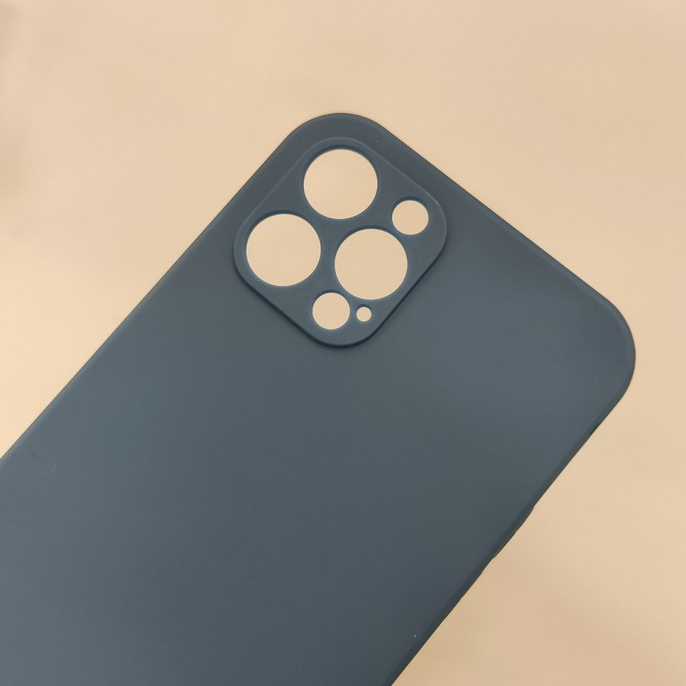Чехол-накладка для iphone 12Pro Silicone Blue Киев - изображение 1