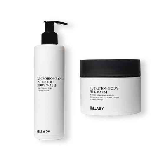 Живильний бальзам для тіла з шовком + Крем-гель для душу з пребіотиками Київ