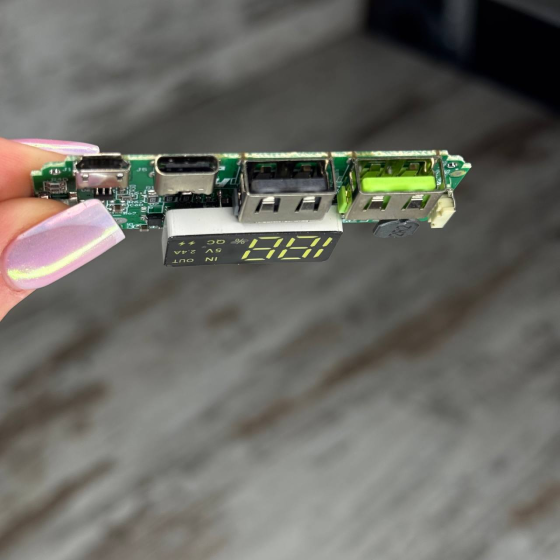 Функціональна плата-контролер зарядки H961-U v6 Li-ion батарей 18650 для Power Bank ЖК 2xUSB H961-U 6.1 Київ