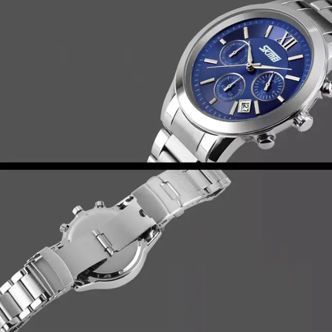 Мужские наручные часы Skmei Tandem 9097 Синий Винница - изображение 5