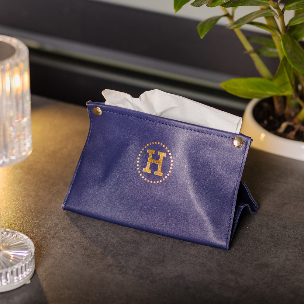 Синяя салфетница из экокожи на кнопках Киев - изображение 6