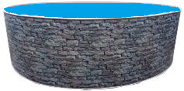 Басейн каркасний круглий Azuro 4.6 х 1.2 м Stone морозостійкий Київ - фото 4