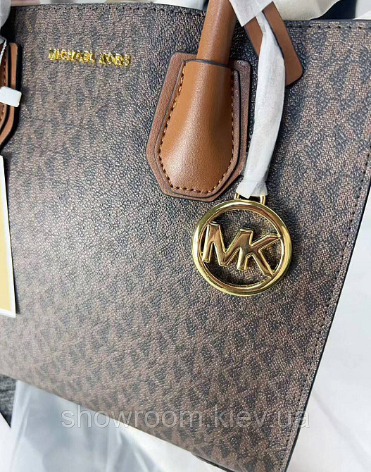 Жіноча сумка на плече Michael Kors Mercer brown LUX Київ - фото 9