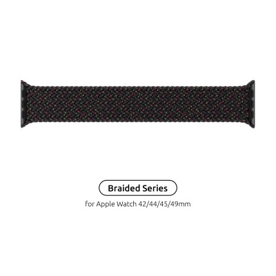 Ремінець до смарт-годинника Armorstandart Braided Solo Loop для Apple Watch 49/46/45/44/42 (Series 1-3) Black Unity Size 6 (148 mm) (ARM64907) Вінниця - фото 1