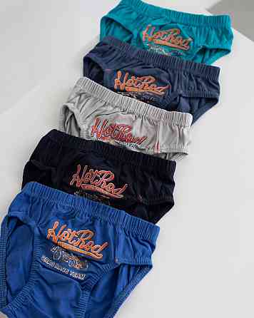 Трусики дитячі на хлопчика — Hotrod (5 шт. в уп) Nicoletta 30910 6-7 Київ