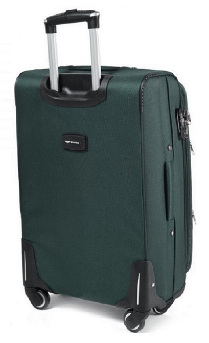 Валіза тканинна WINGS 6802 велика 75 см зелена 4 колеса Київ - фото 2