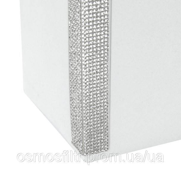 Щітка для туалету Axentia Ліндос біла з декором полігума 9.2x38.5x9.2 см (134350) Київ - фото 4