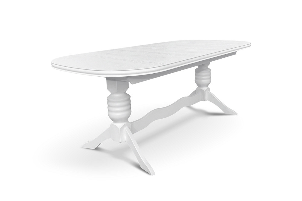 Стіл обідній Гетьман (200+2*40 )/100, білий Киев - изображение 3