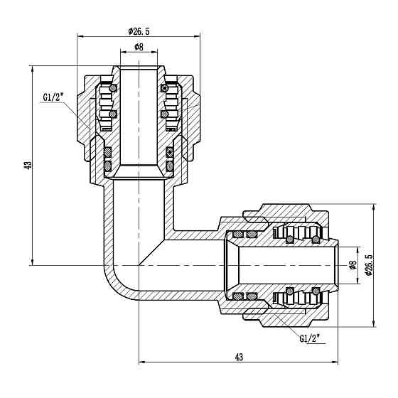 Уголок обжимной Thermo Alliance Forte 16 SF173W1616 Киев