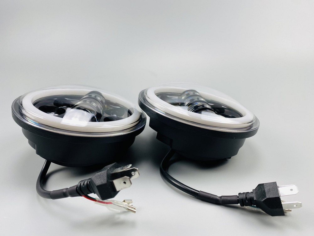 Фара головного світла LED 40W ближній+далекий+ходові вогні кільце 5.75 дюйми авто+мотоцикли Мукачево - фото 2